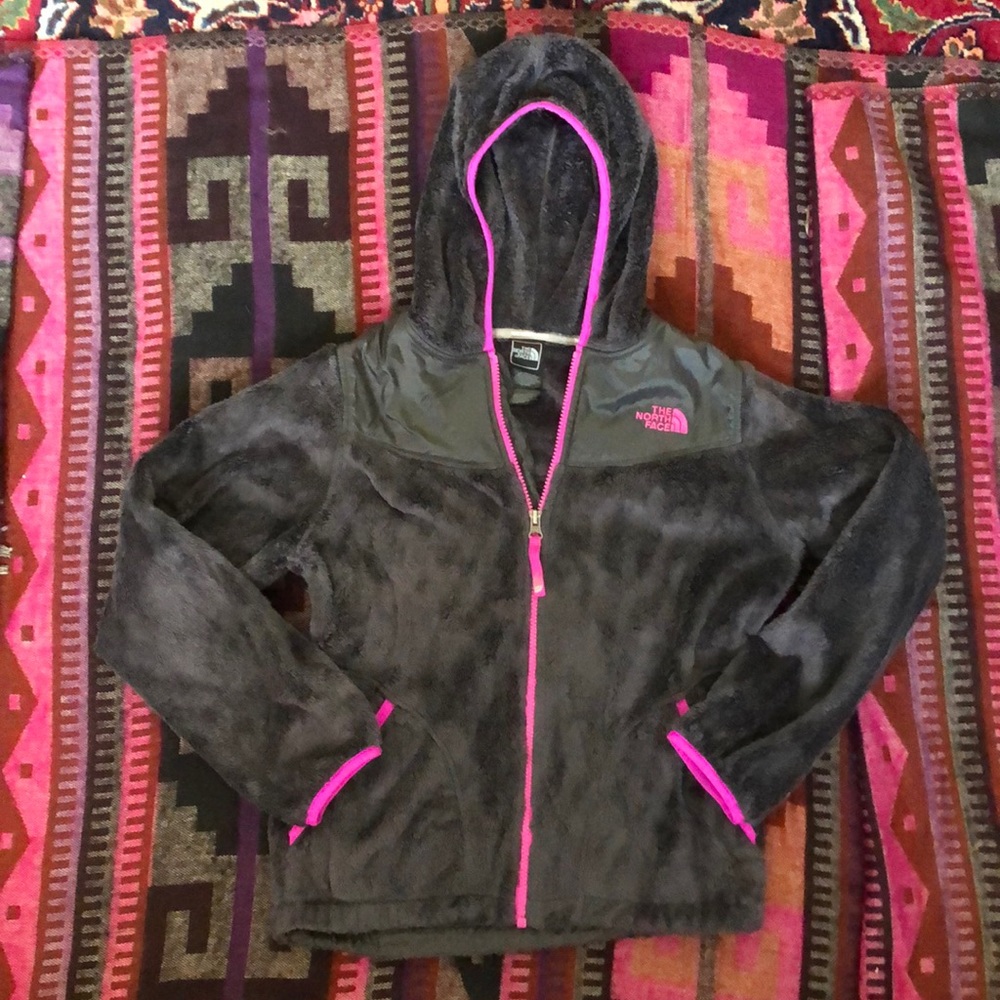 North face girls chenille zipped hoodie